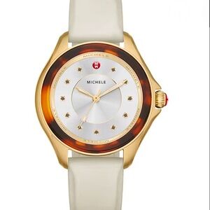 Michele Cape 40mm In Yellow Gold